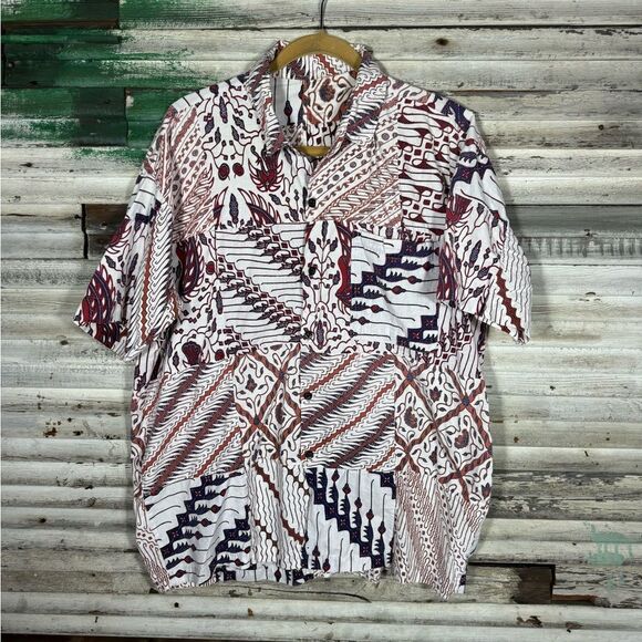 Vintage AOP Button Up Shirt - Picture 1 of 7